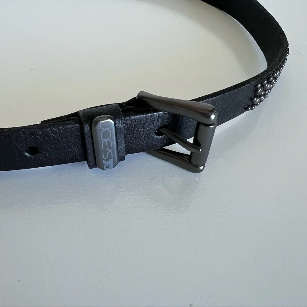 Joe’s Jeans Women’s Handmade Genuine Black Leather Studded‎ Belt